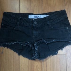 Brandy Melville black denim shorts